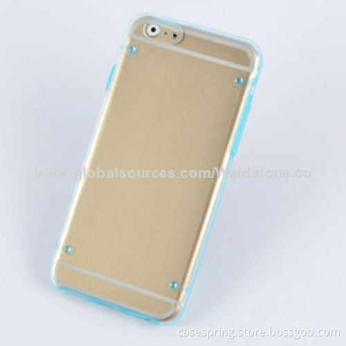 TPU & PC case for iPhone 6, transparent TPU soft shell, luminous PC shell